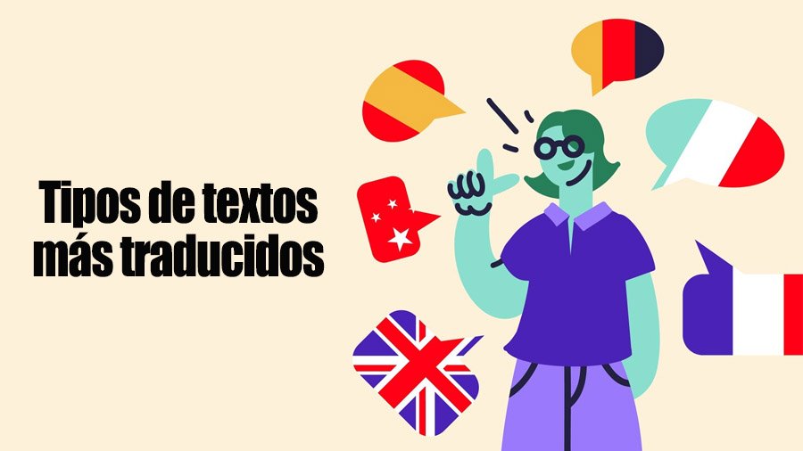 ¿Qué tipos de textos son los más traducidos por profesionales?