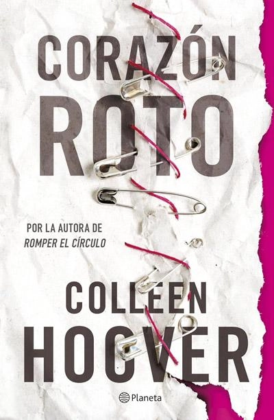 Portada de Corazón roto, libro de Colleen Hoover