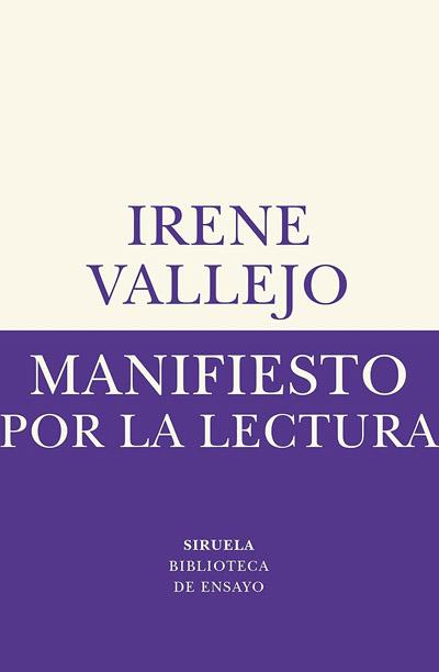 Portada de Manifiesto por la lectura, libro de Irene Vallejo