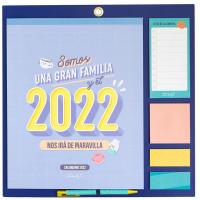 Calendario de pared para familias 2022