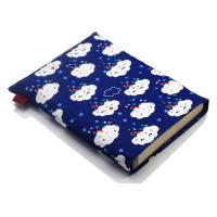 Funda de libro azul bebé, cubierta de libro para tapa dura y tapa blanda,  regalo para amantes de los libros, cuadernos y bolígrafos no incluidos