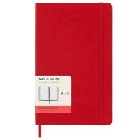 Moleskine diaria 2025 color rojo