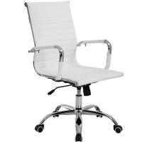 Silla oficina ergonomica blanca 